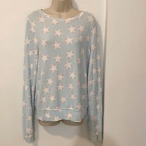 Wildfox star pattern oversized sweatshirt
